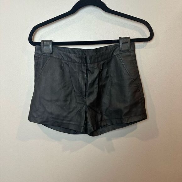 Vila black Leather shorts Small - Picture 1 of 10